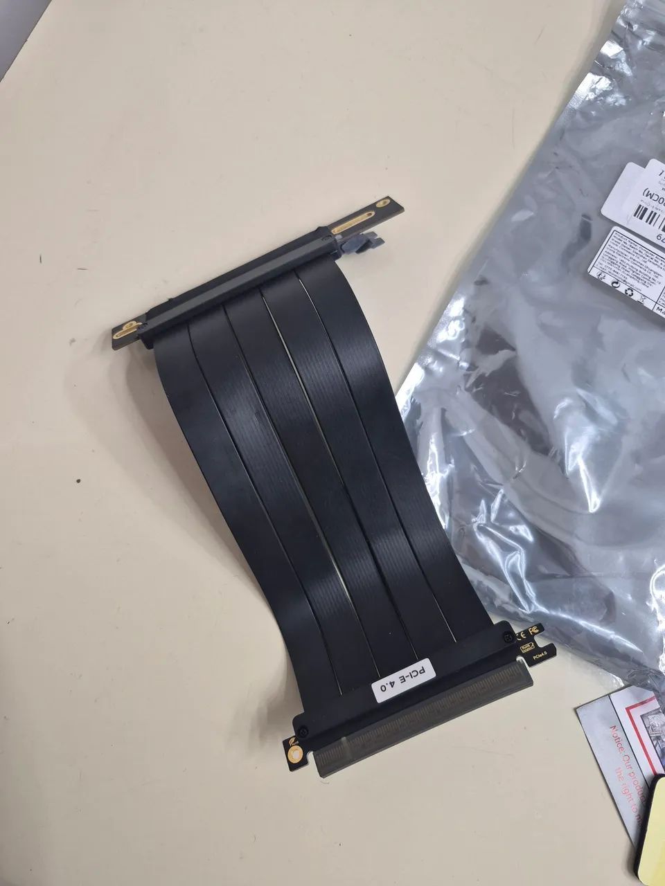Cabo riser 20cm  para suporte vertical de placa de video