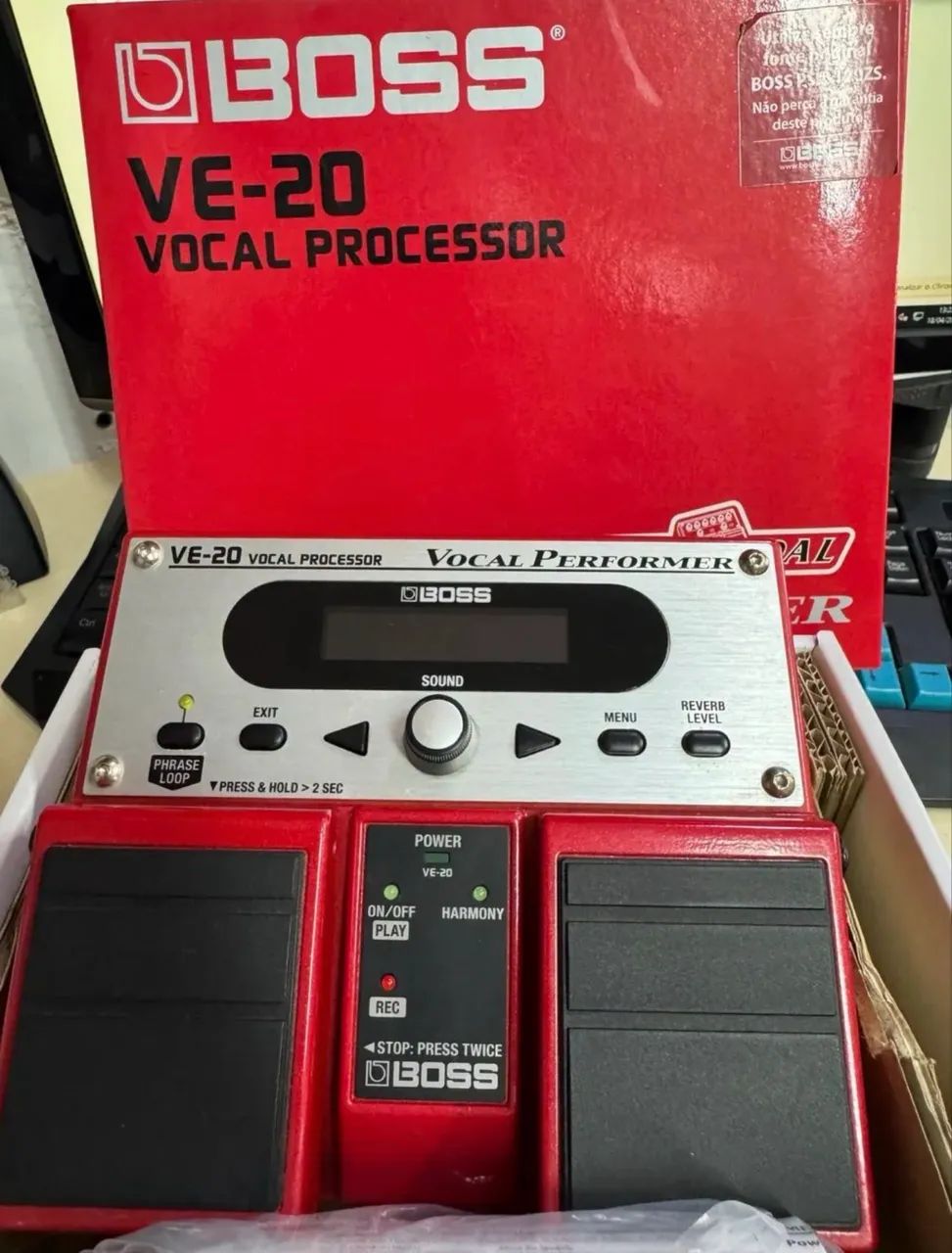 Pedaleira de Voz - Vocal Processador Boss VE-20 Professional