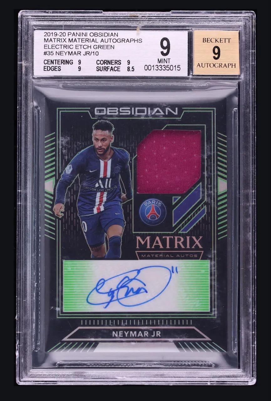 Card autografado Neymar 