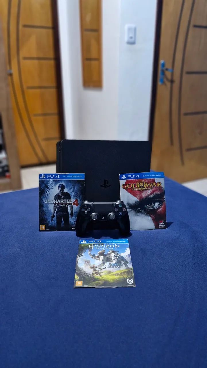 PS4 SLIM 500GB COM 3 JOGOS - Foto 3