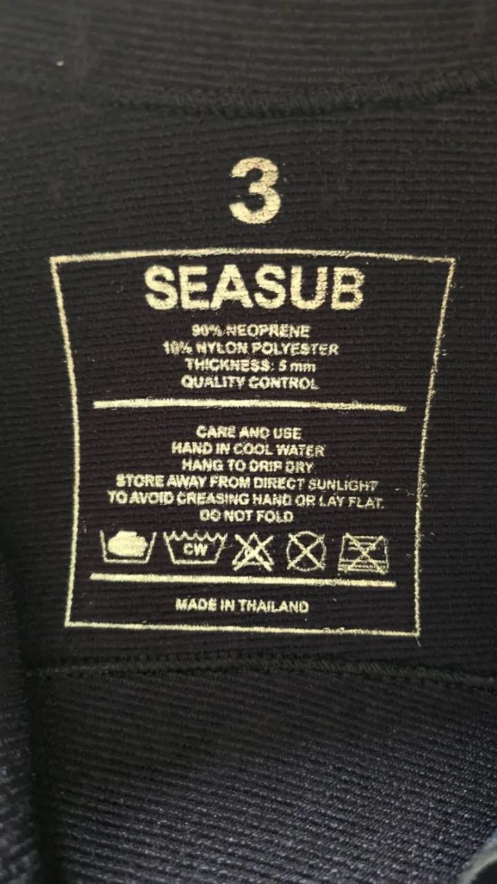 Conjunto Seasub Macacão de Mergulho de Neoprene 5mm Feminino (Novo) - Foto 5