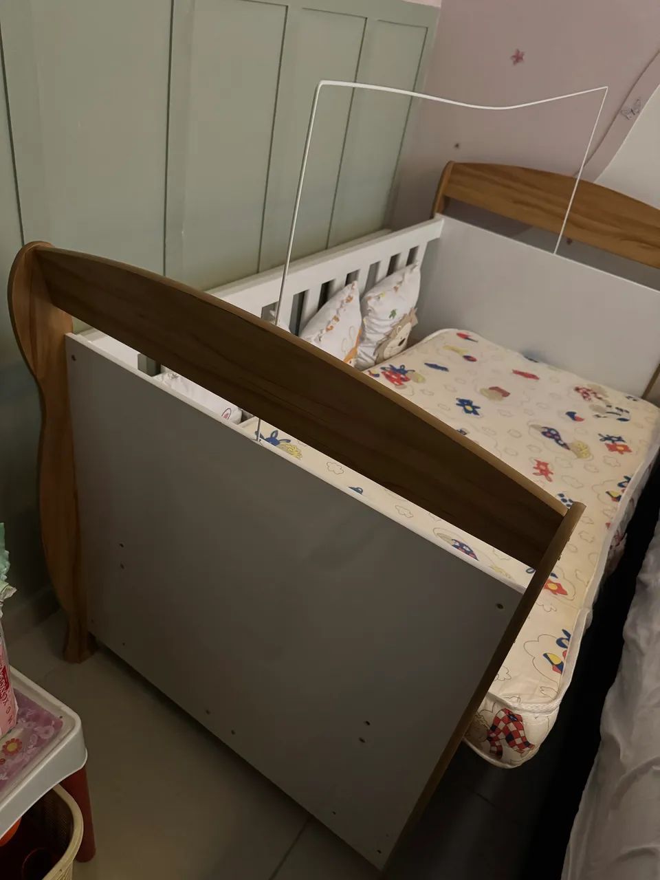 Berço Americano Marquesa 100% Mdf 3 Em 1 Mini Cama