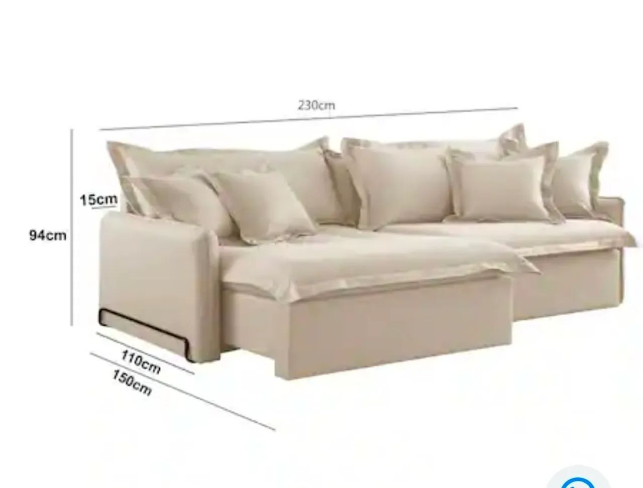 Sofá Cama Retrátil e Reclinável - Foto 4