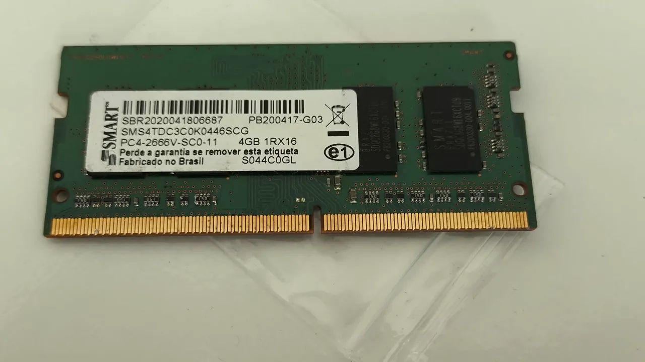 Memória Ram DDR4 4gb