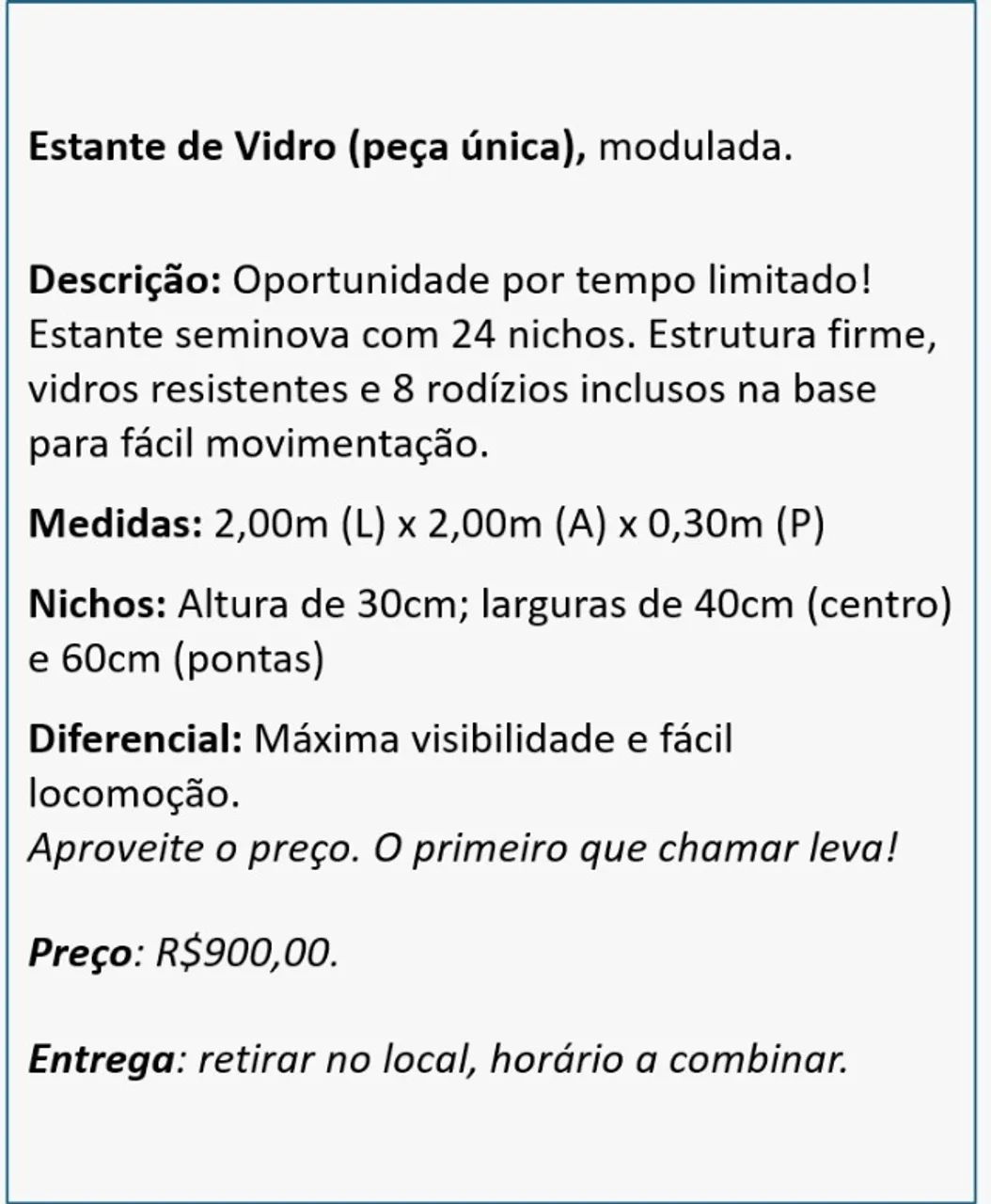 Prateleira de vidro - Foto 3
