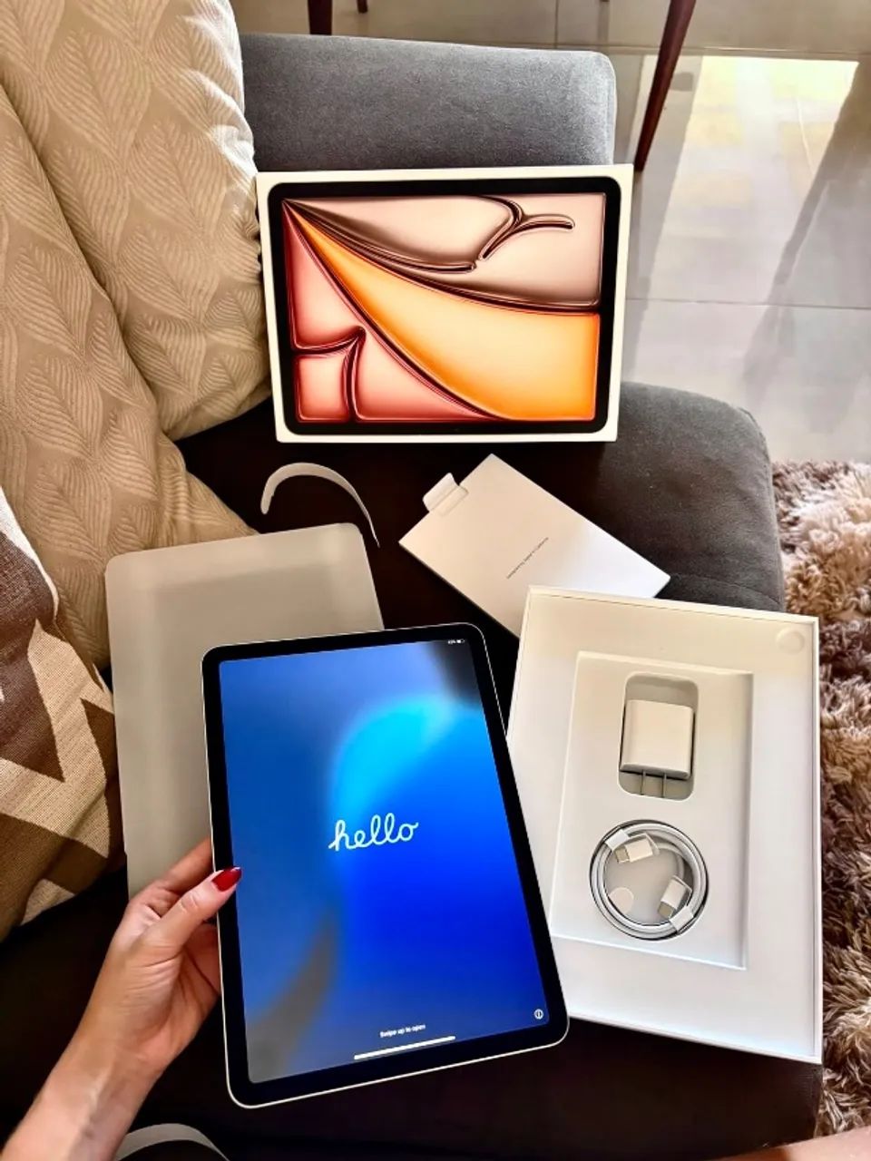? iPad Air M3 11? 128GB Silver | Vai com capinha | Caixa Original