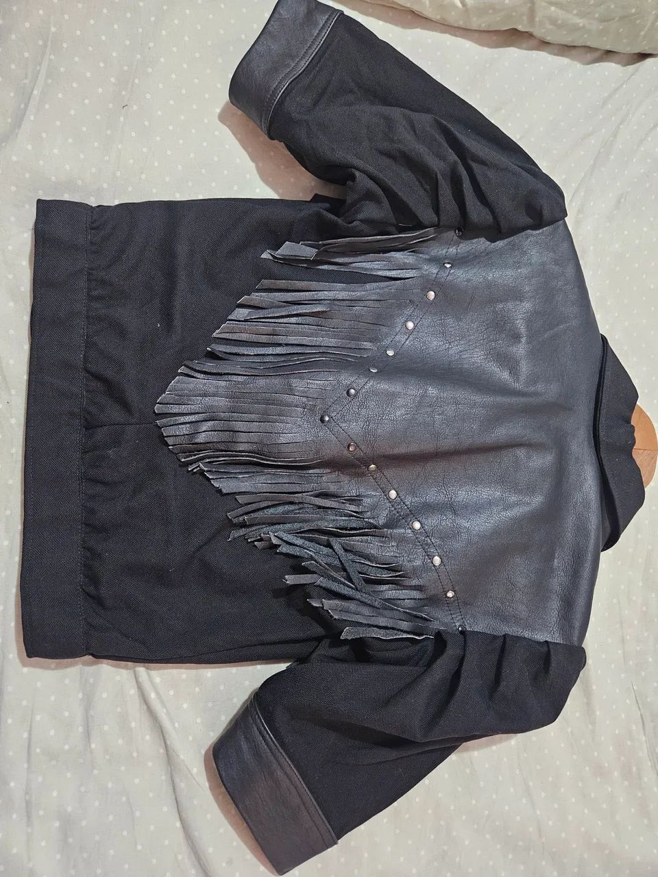 BLUSA de couro feminina P - Foto 2