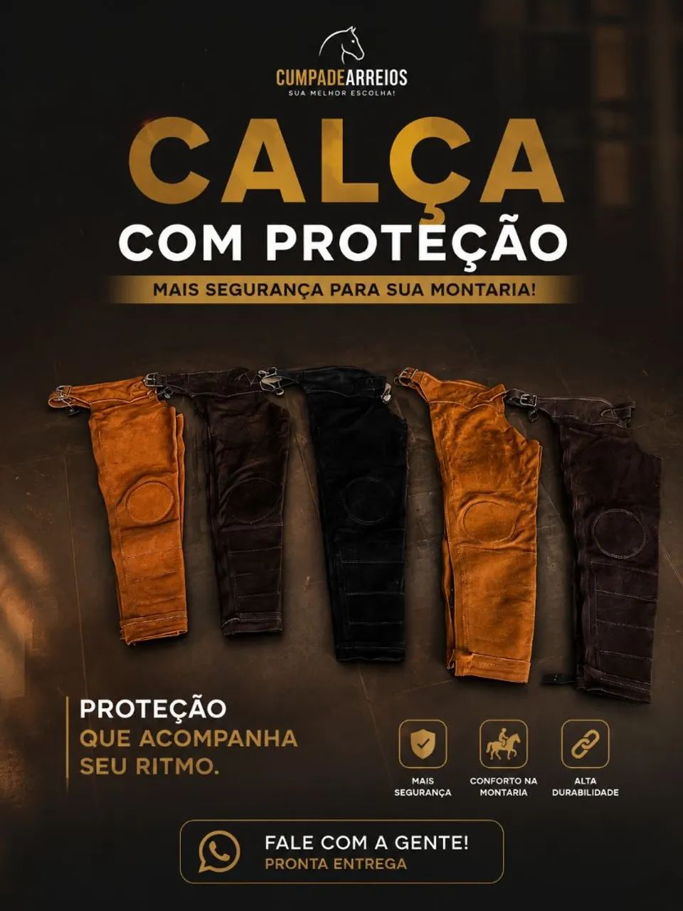 Calça de vaquejada profissional 