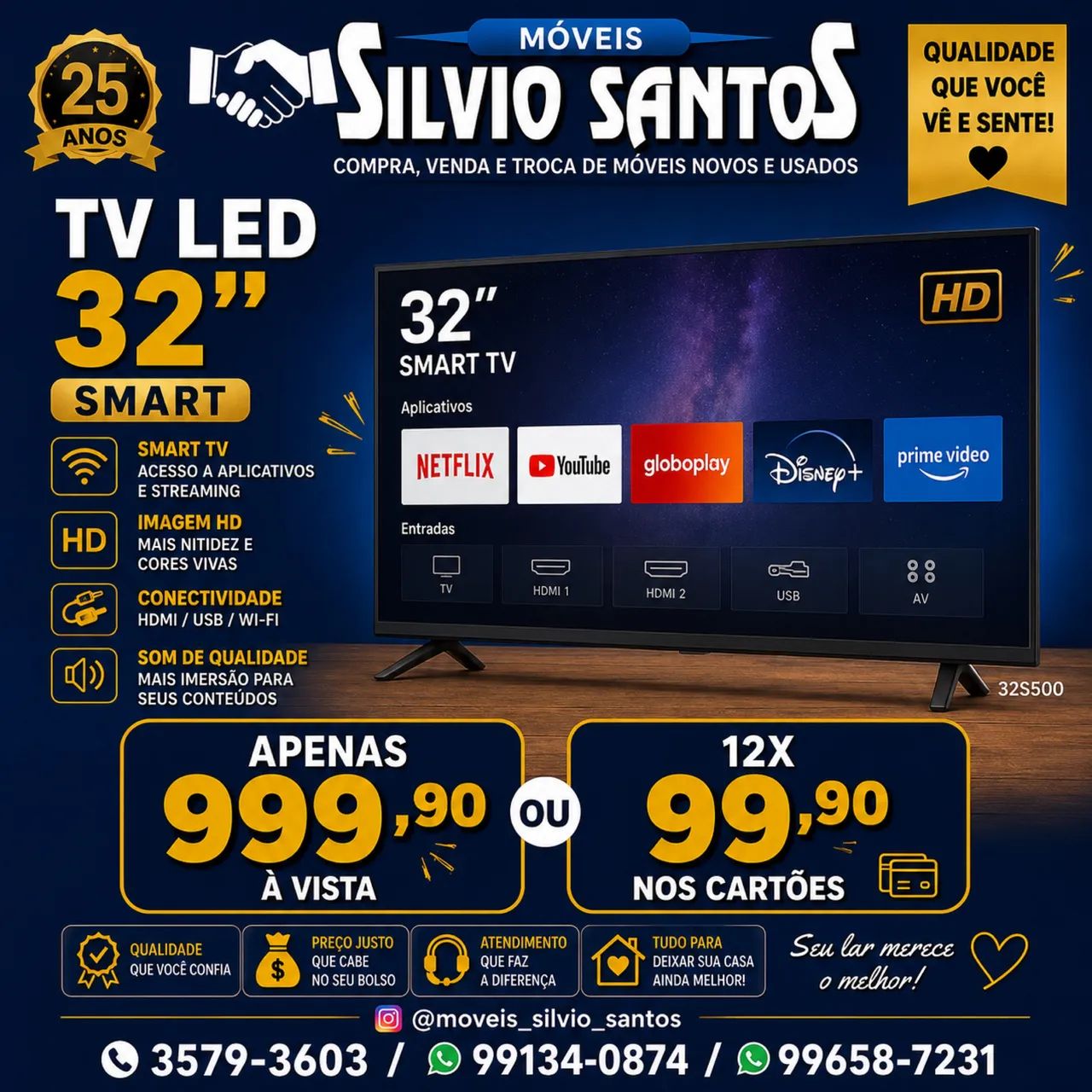 Tv 32,39,43 e 55 smart nova na caixa combino entrega e parcelo  - Foto 4