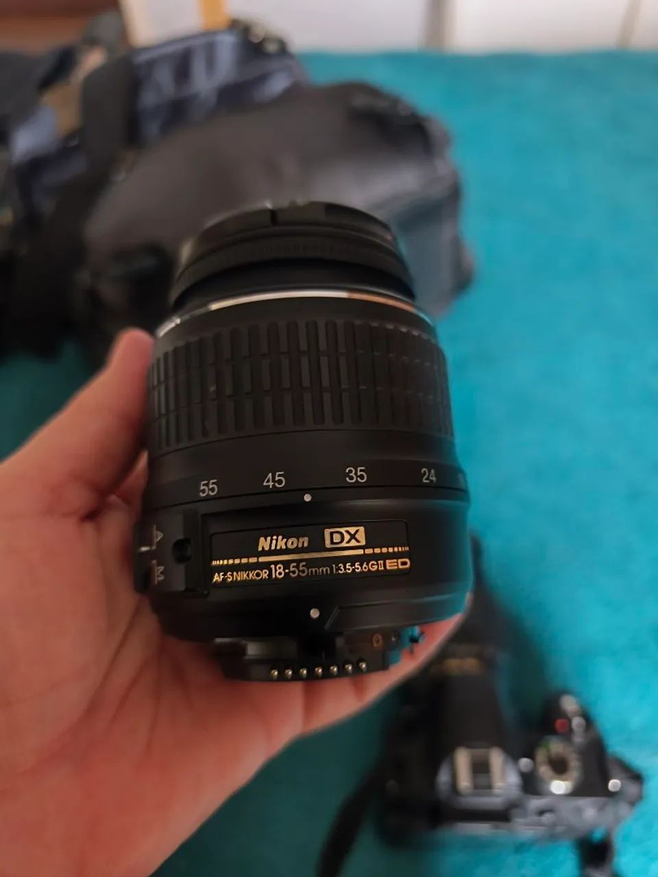 Kit câmera Nikon D3200 com tripé, 2 lentes, bolsa e acessórios  - Foto 4