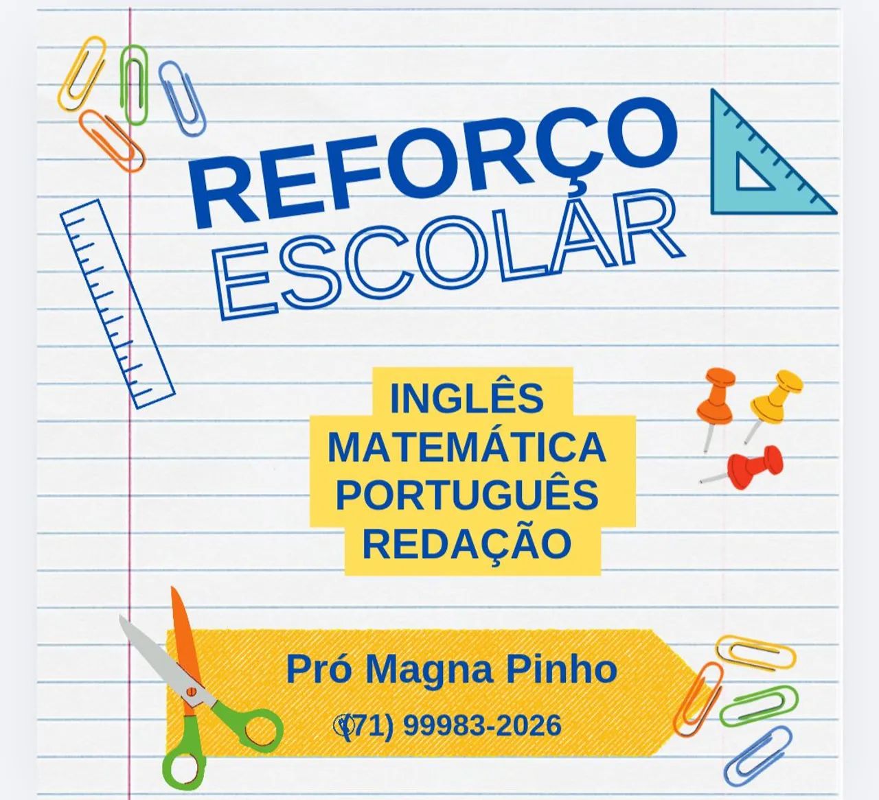 Reforço Escolar todo Brasil