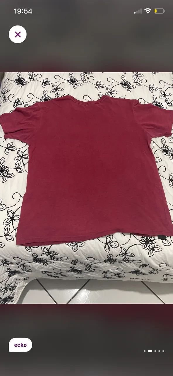 Camiseta vermelha Ecko tamanho gg - Foto 2