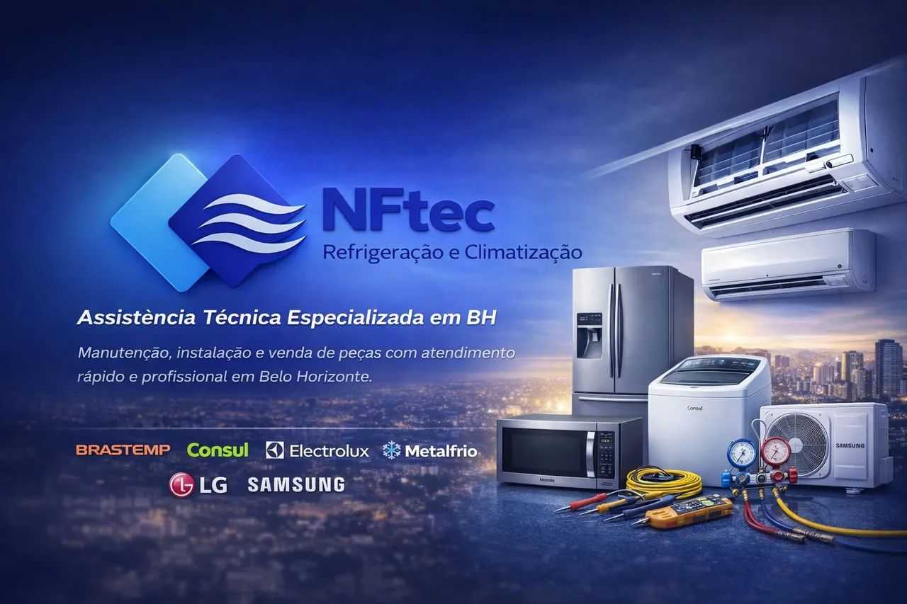 Assistência Técnica Geladeira, Freezer e Máquina de lavar em BH | NFtec ...