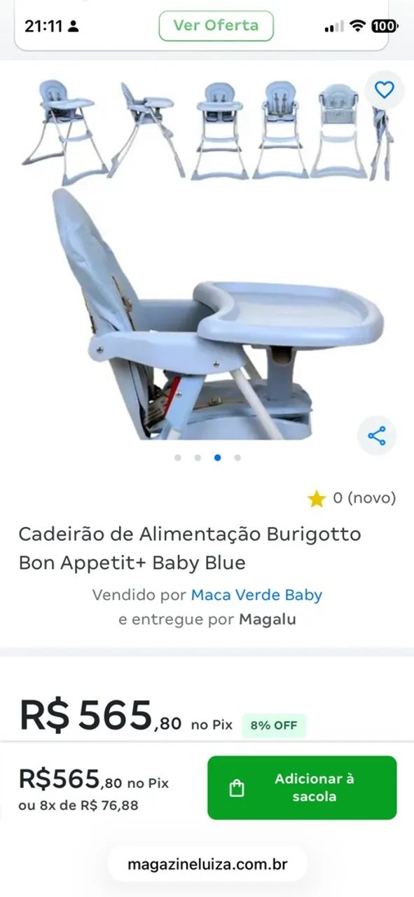 Cadeira Alimentação Infantil  - Foto 2
