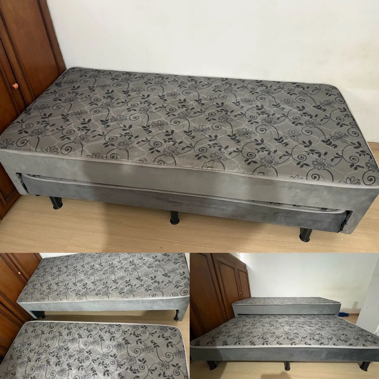 Cama box com molas ensacadas e auxiliar  - Foto 5