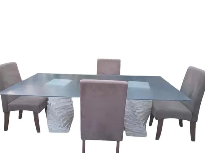 Mesa grande de vidro 