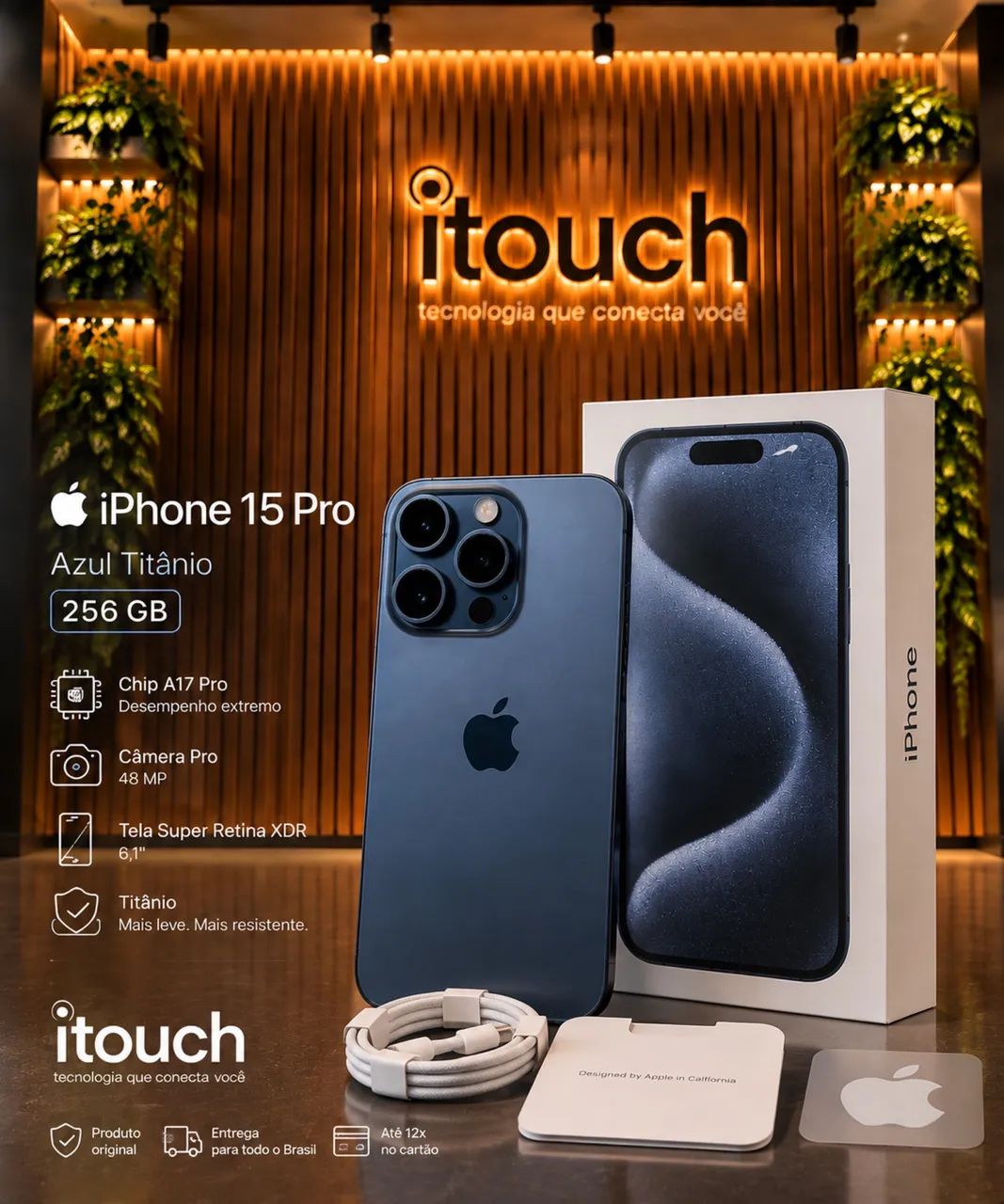 iPhone 15 Pro 256 Impecável  - Foto 2