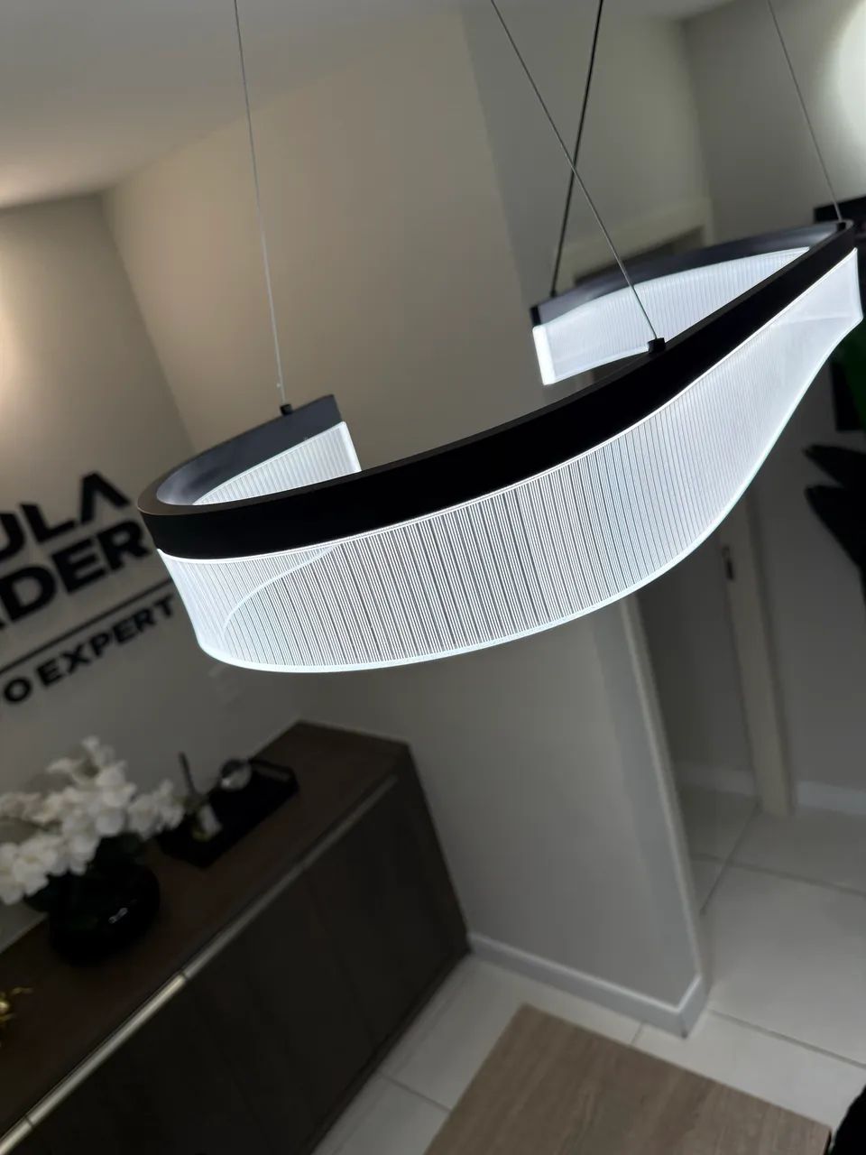 Lustre de Led sala escritório recepção