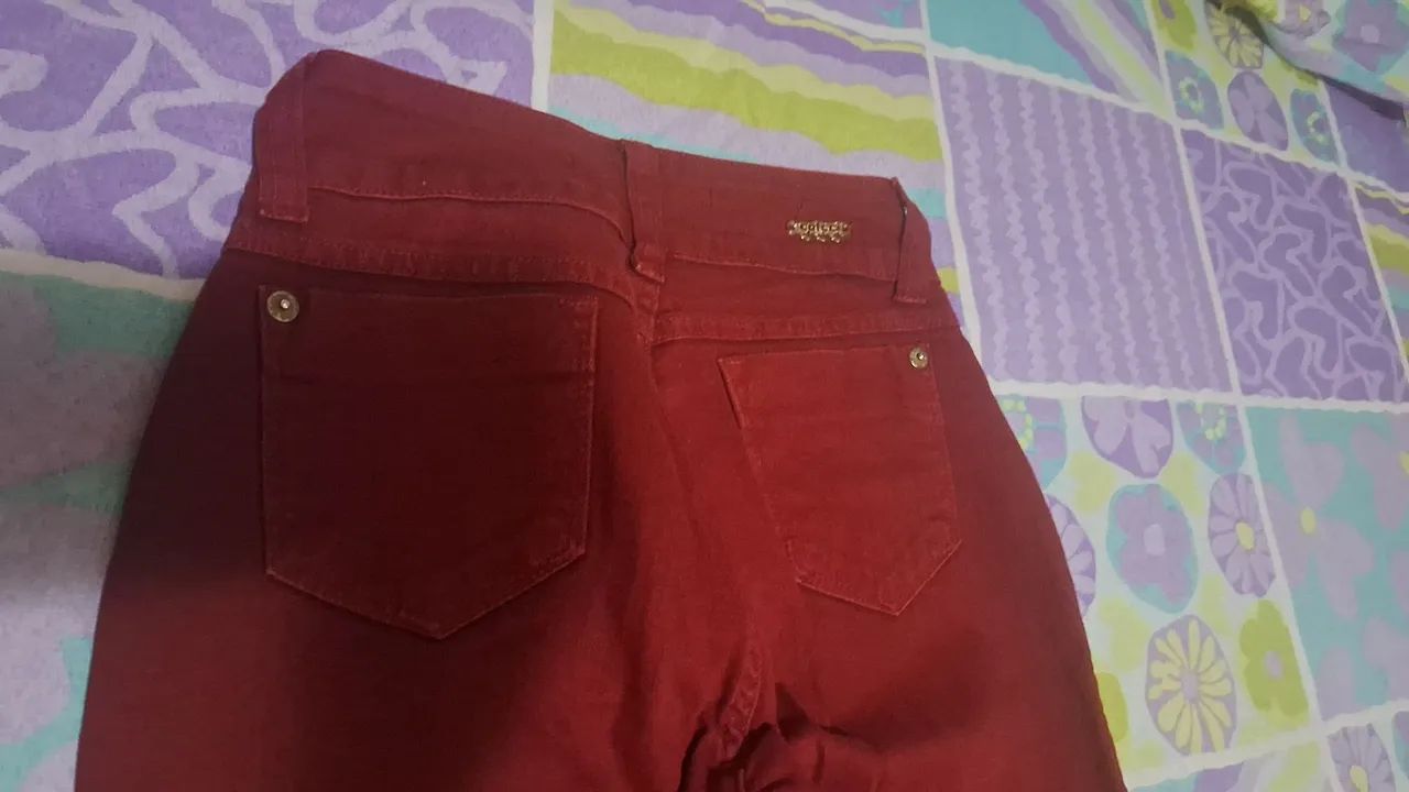 Calça Colcci n°40 vermelha  - Foto 5