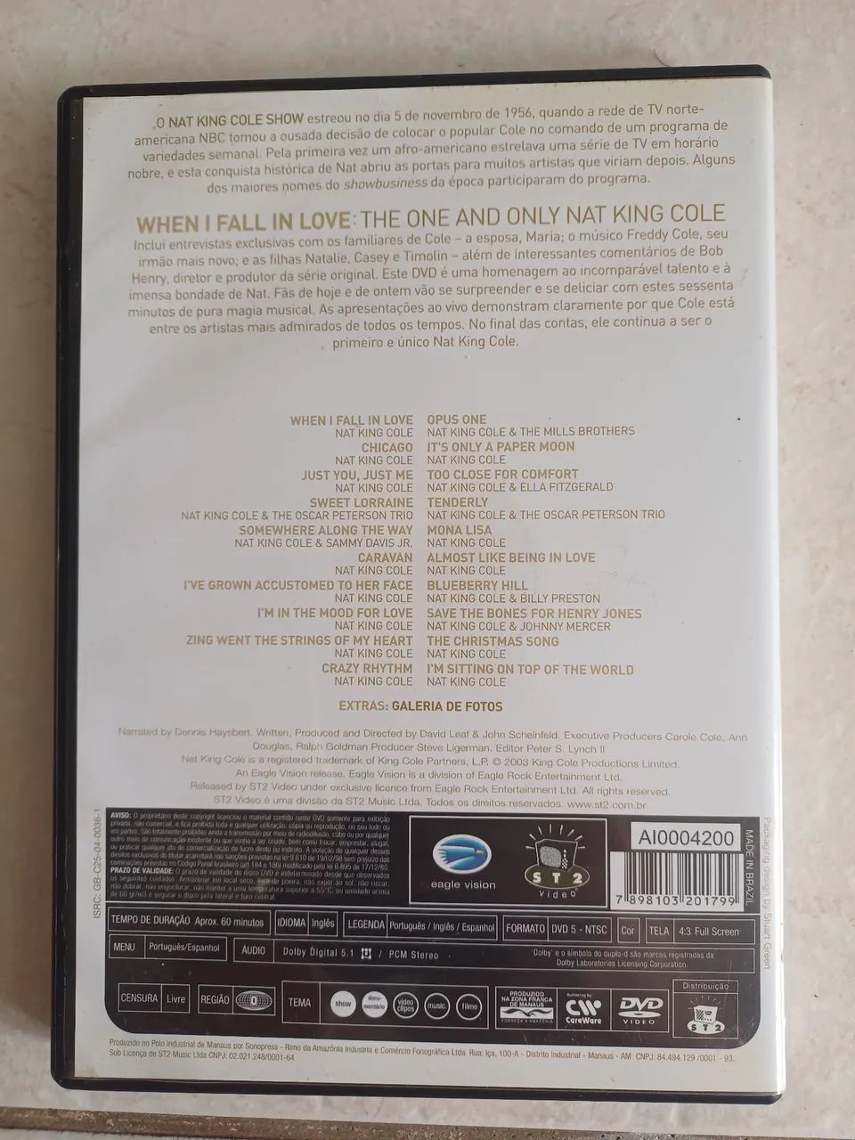 Notking Cole - When I Fall - DVD seminovo - Foto 2