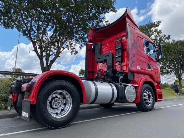 Scania R440 4X2 Ano 15 Automático Ar condicionado Roda de alumínio Único dono - Foto 5