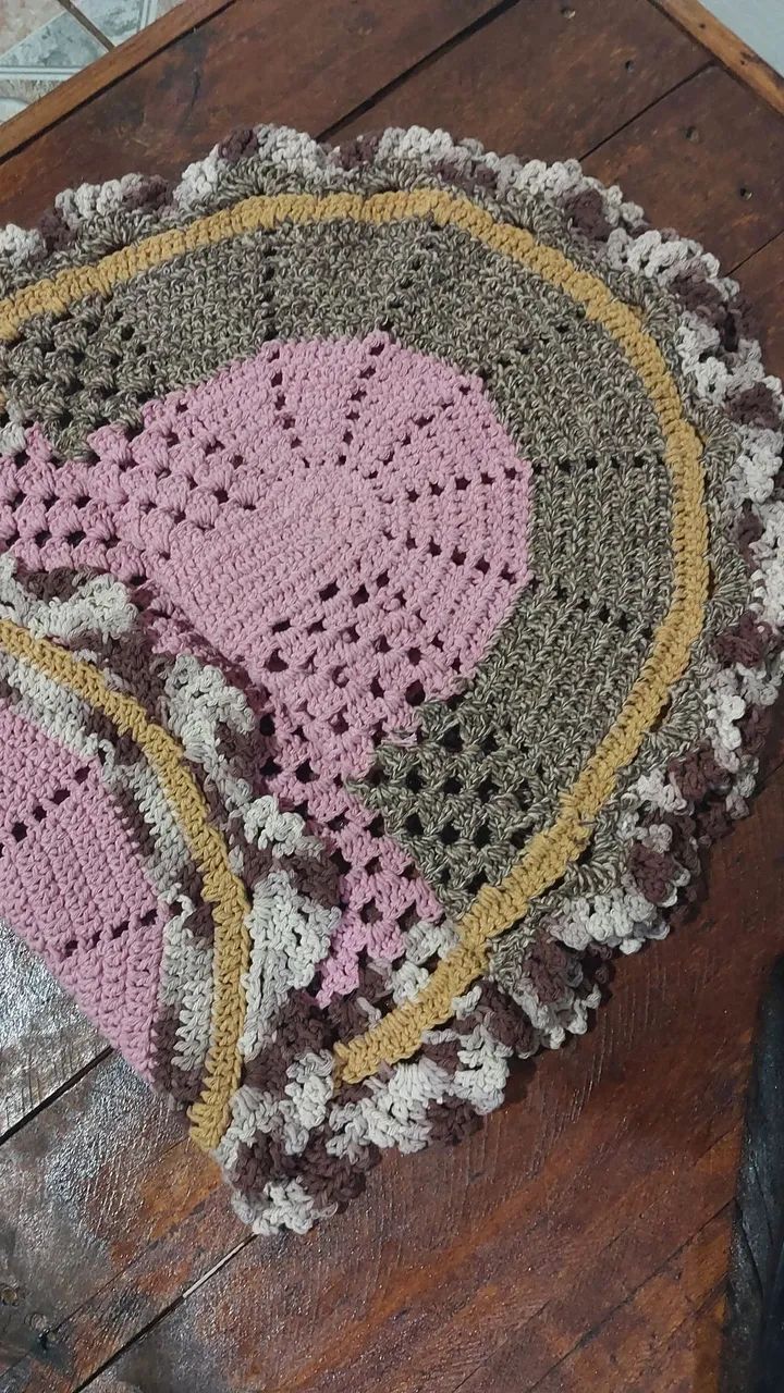 Tapete crochê feito à mão  - Foto 4