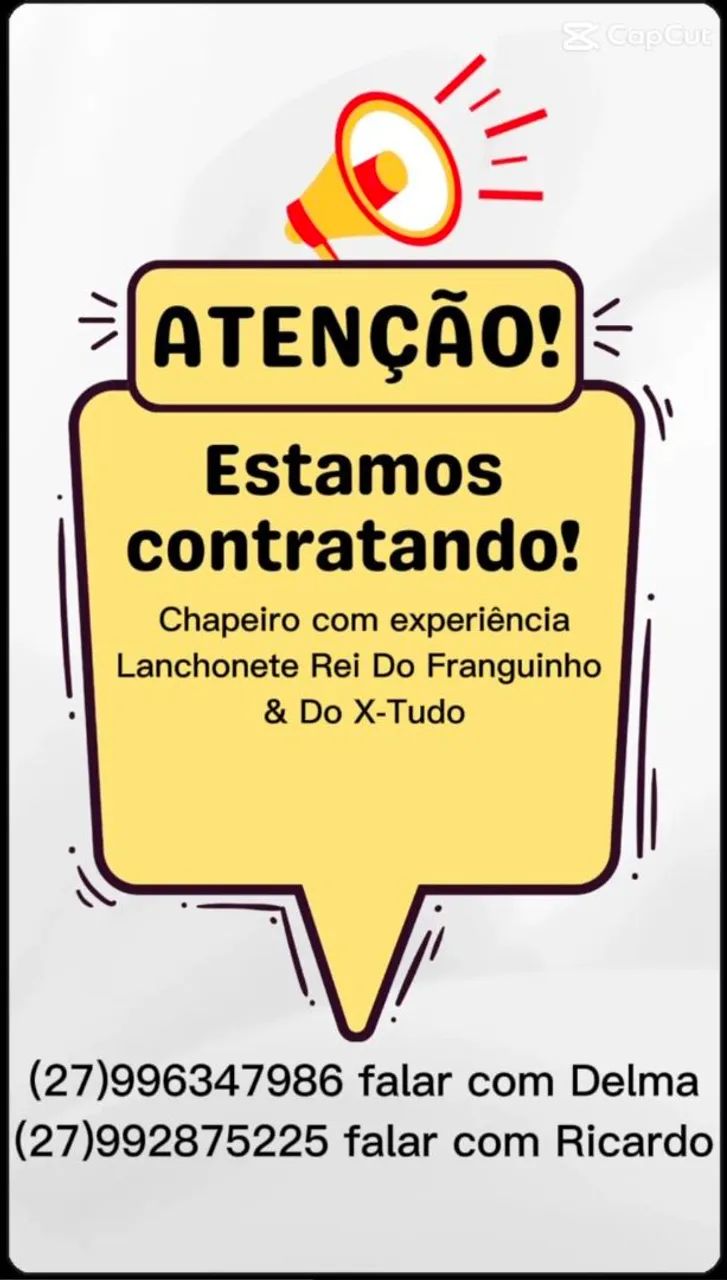 Contrata- se chapeiro