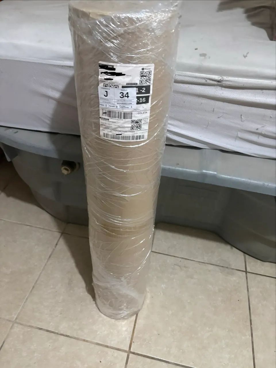 Bobina de papelão ondulado 100cmx10mts