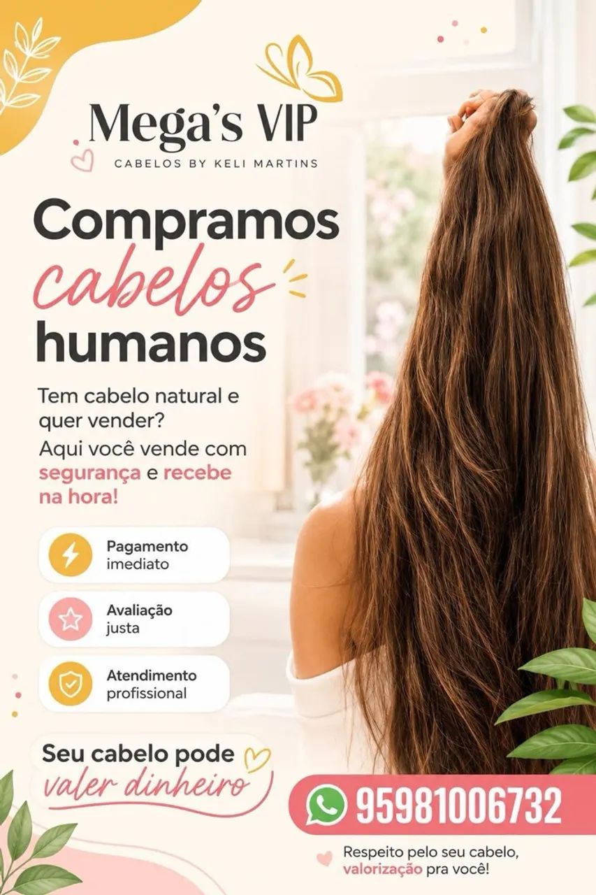 Compramos cabelos humanos 