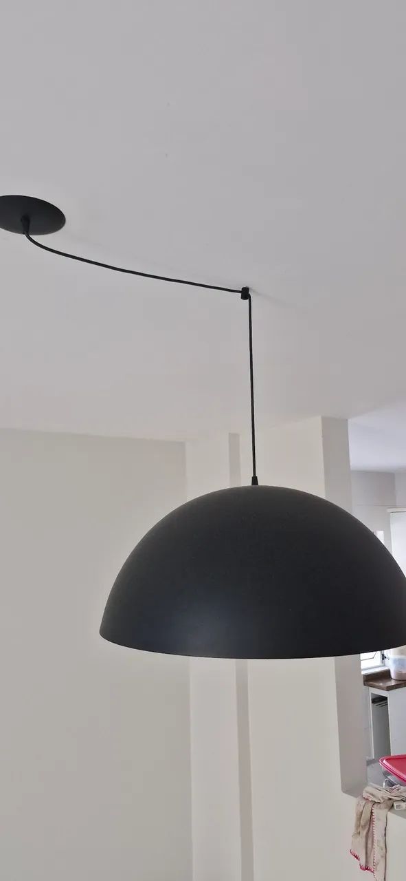 Luminária Pendente Preto - Foto 4
