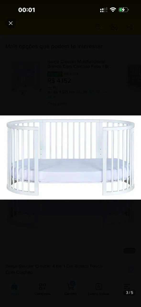 Berço oval sleep crescer  - Foto 3