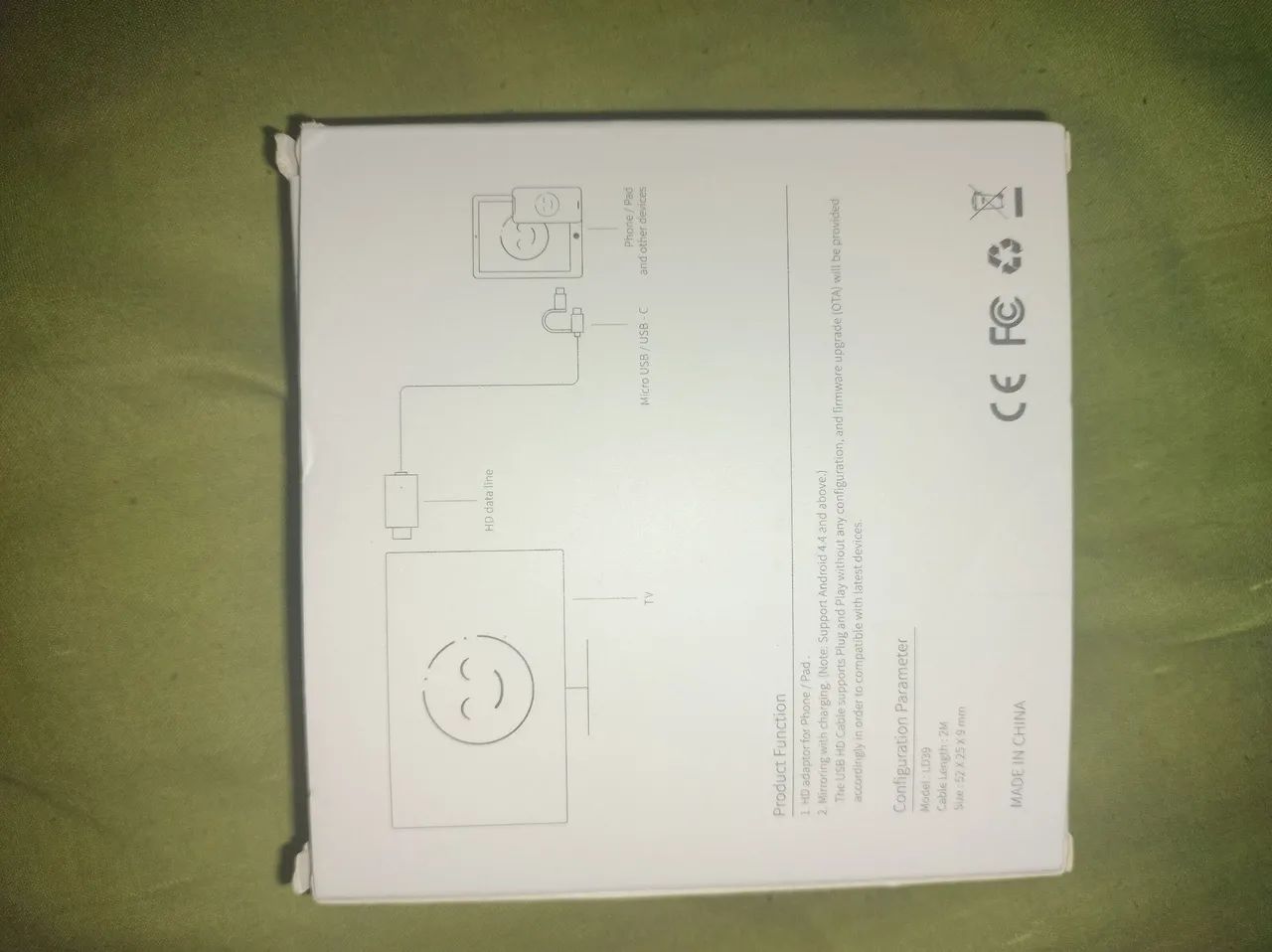 LD39 HDMI USB C Adaptador 4k 2 Em 1 Conversor Para Dispositivo Android Compatível - Foto 3