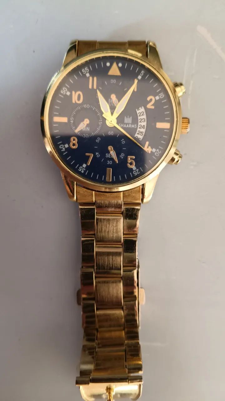 Relógio Shaarms Dourado  - Foto 5