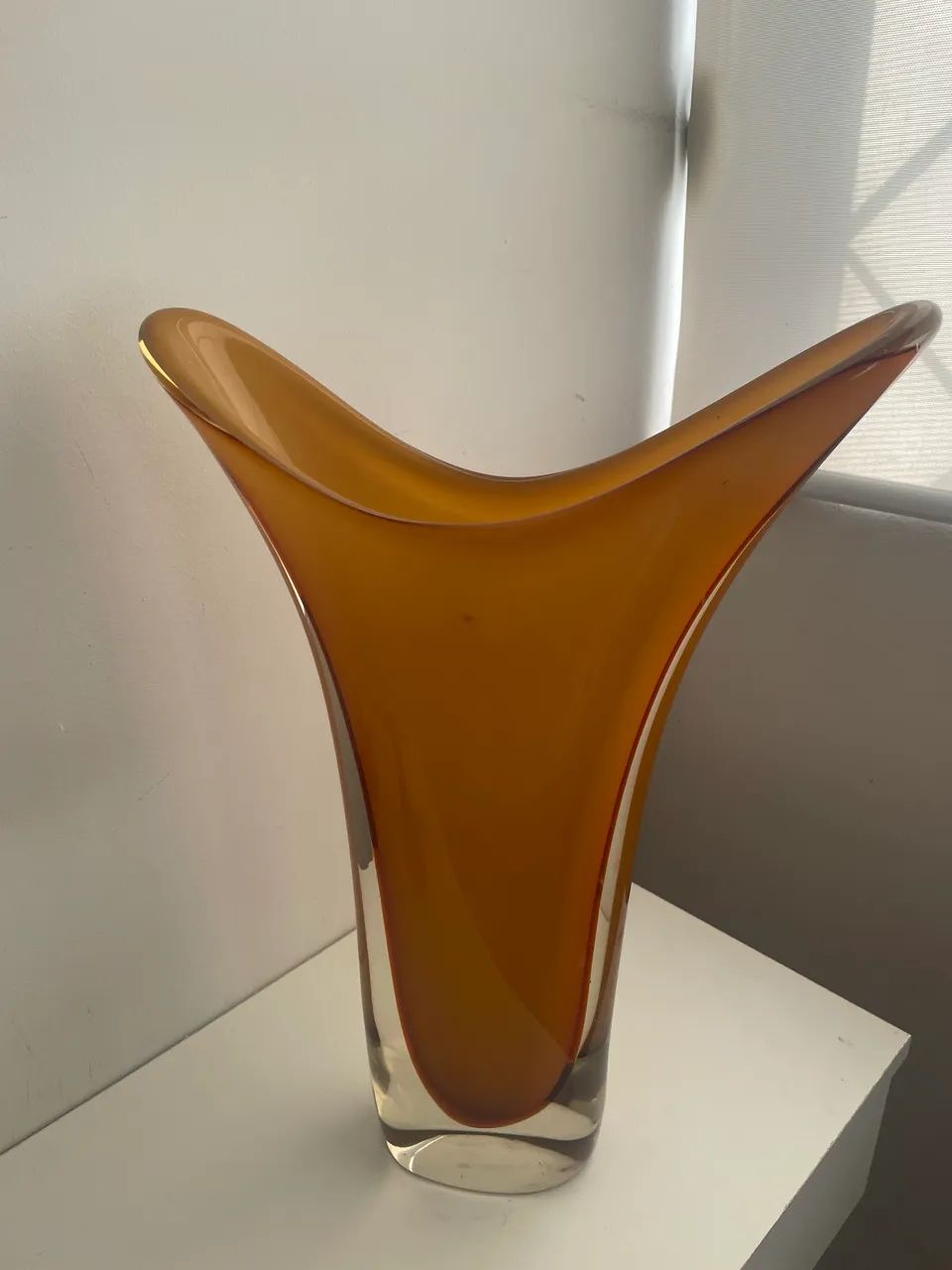 Lindo Vaso de Murano âmbar  - Foto 3