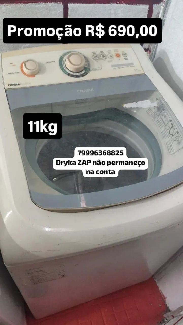 Máquina de lavar na promoção 