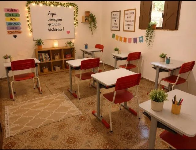 Conjunto de mesa escola 