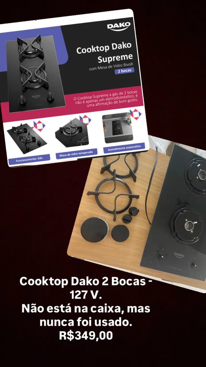 Cooktop 2 bocas 