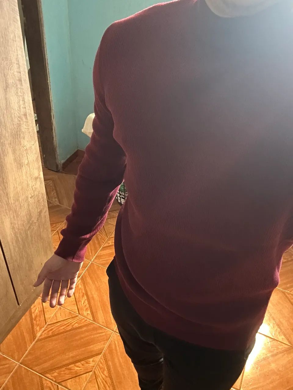 Sueter cor de vinho - Foto 4