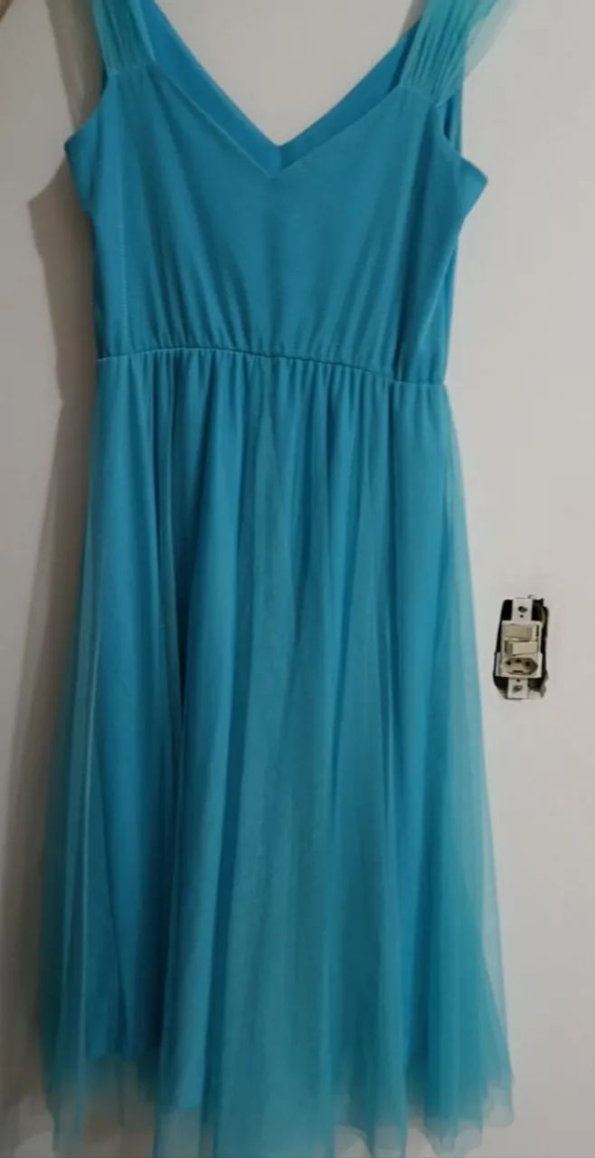 Vestido de festa azul claro - Foto 5