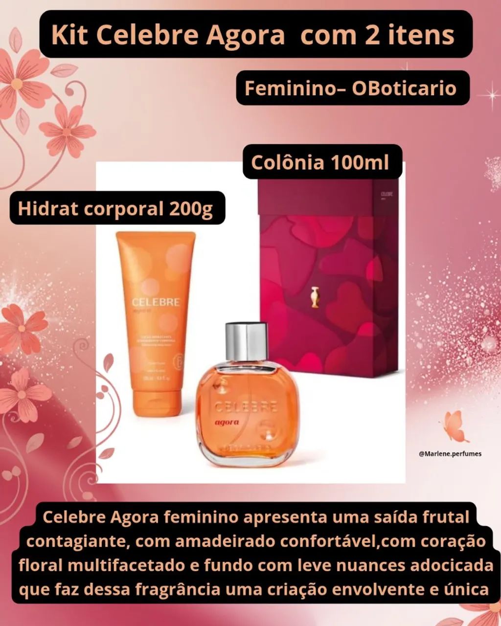 Kit Celebre Agora com 2 itens feminino, O Boticário 