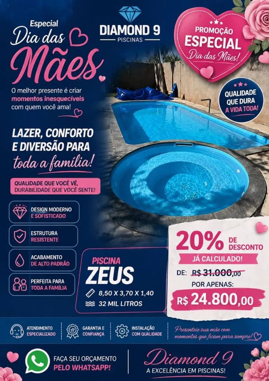 Piscina com SPA integrado na promoção ?
