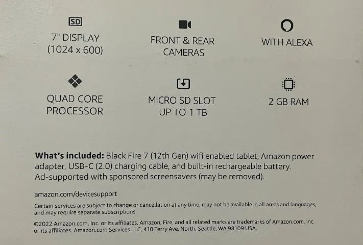 Tablet Amazon Fire HD 7" 12TH Gen Wifi 16 GB - Foto 4