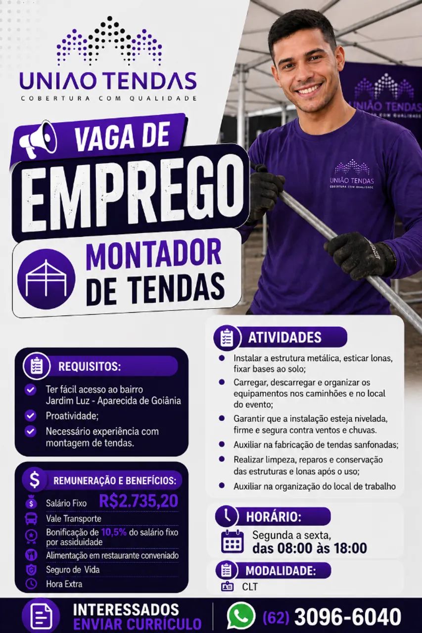 MONTADOR DE TENDAS