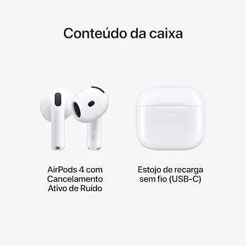 Airpod 4 com cabo USB-C extra - Original , com Nota e na Caixa  - Foto 2