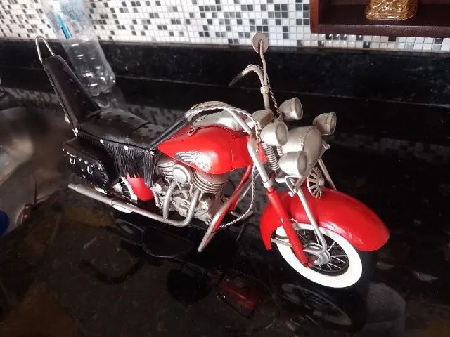 miniatura de moto com 36cm de comprimento linda leia - Foto 5