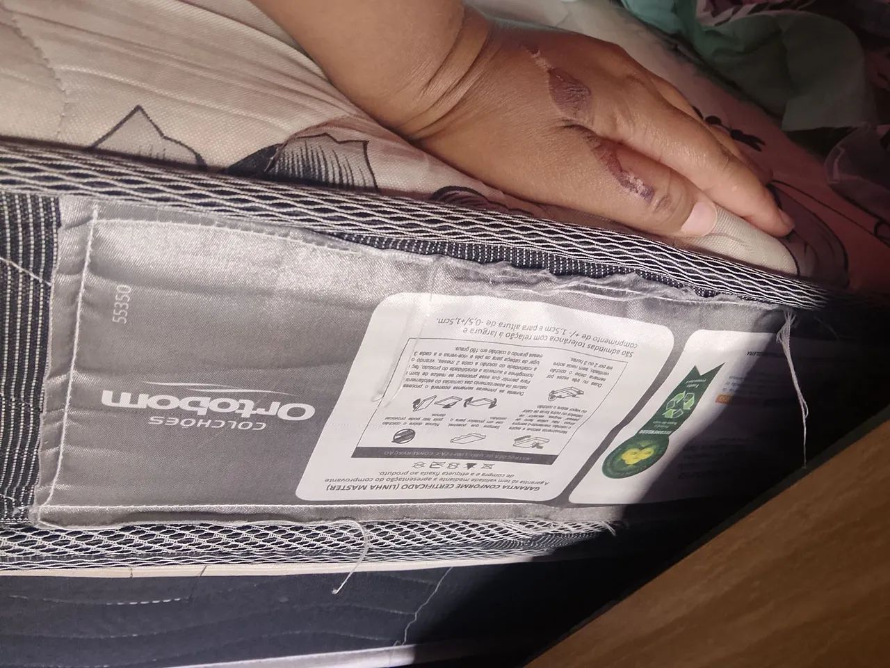 Cama box , completa com colchão Ortobom. - Foto 3