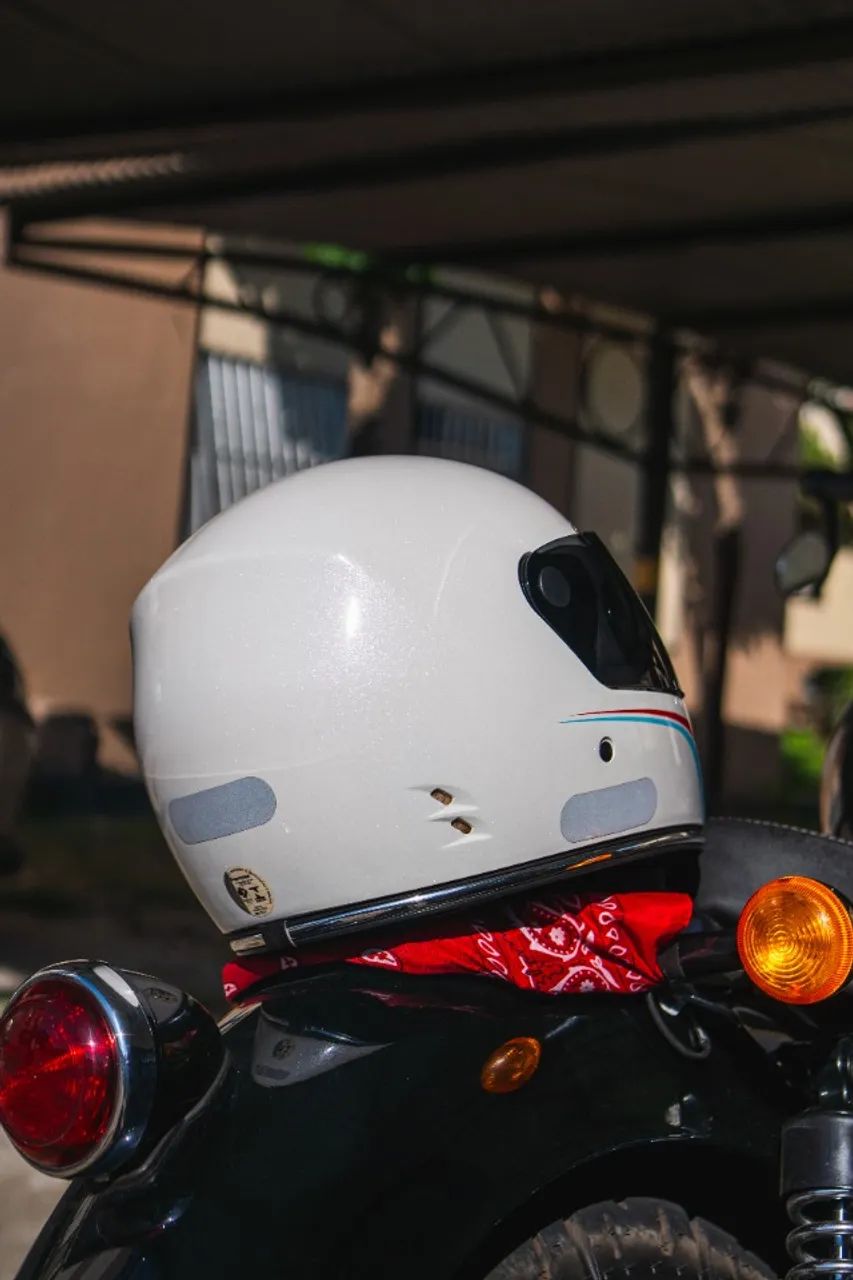 Capacete Urban Cafe Racer White - Foto 3