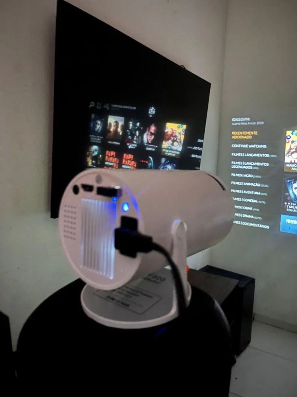 Projetor Android FullHD+ Canais até 75 Polegadas - Foto 5