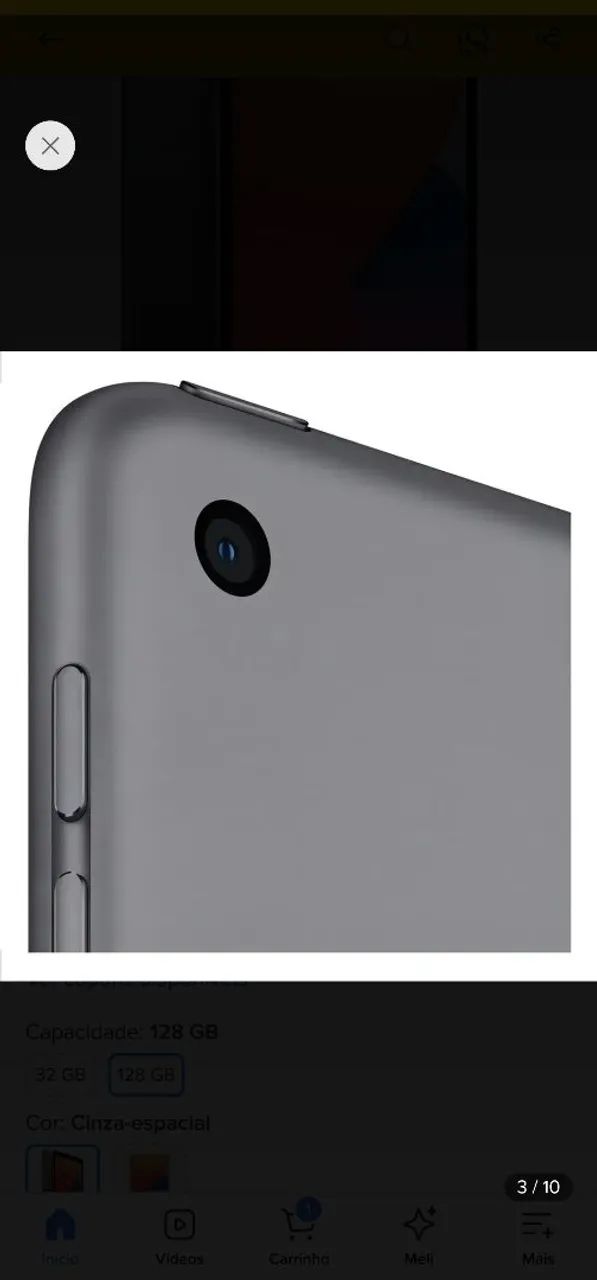 Apple iPad de 10.2" WI-FI 32GB Cinza-espacial (8ª geração)  - Foto 2
