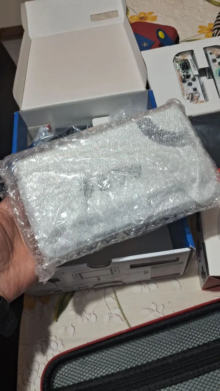 Nintendo Switch Branco Oled 512GB Bloqueado - Foto 4